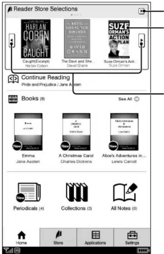 SONY PRS-950 - Reader Store notifications - 1