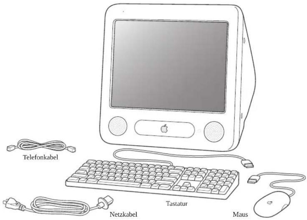 Telefonkabel Netzkabel Tastatur Maus