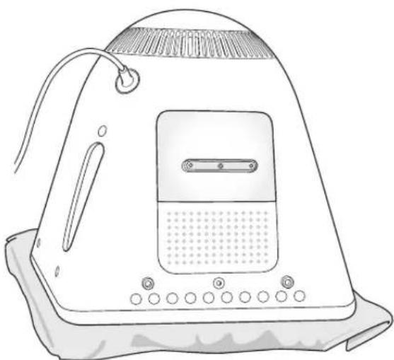 APPLE eMac - Gehen Sie wie folgt vor, um den Arbeitsspeicher zu erweitern: - 1
