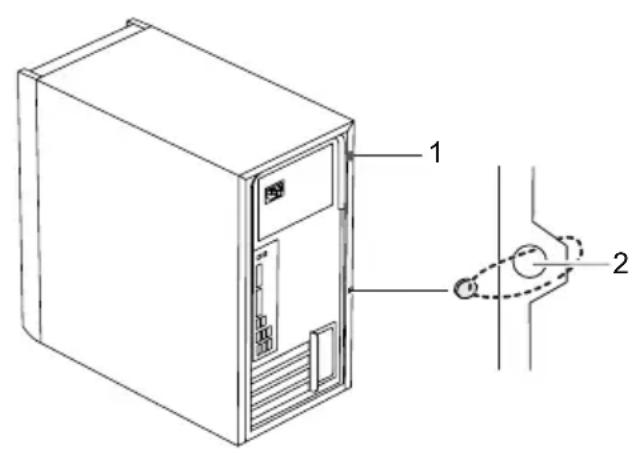 FUJITSU Esprimo PH556 - Diebstahlschutz und Verplomben - 1