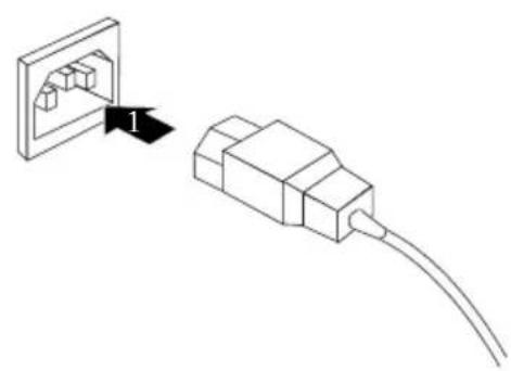 FUJITSU Esprimo E705 - Gerät an die N etzspannung anschließen - 1