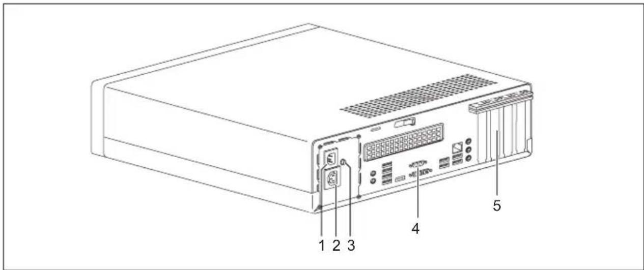 FUJITSU Esprimo E705 - Rückseite - 1