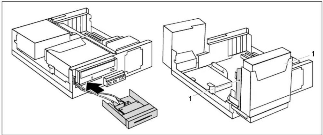 FUJITSU Esprimo E5645 - SmartCard-Leser und/oder WLAN-Modul einbauen - 1