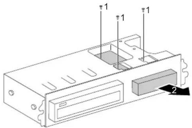 FUJITSU Esprimo E3721 - Laufwerkskäfig ausbauen - 5