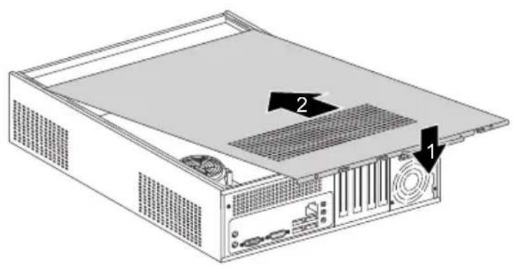 FUJITSU Esprimo E3721 - Abdeckungwiederanbringen - 1