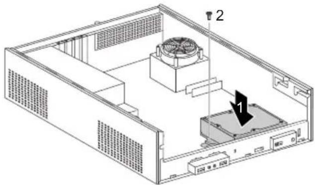 FUJITSU Esprimo E3721 - Festplattenkäfigeinbauen - 1