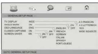 DENVER MT-773 - AllgSETUP Menü Einstellung - 1