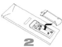 DENVER MT-766 - Einsetzen der Batterien - 2
