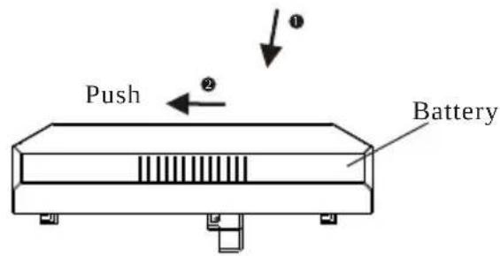 DENVER MT-705 - Load the battery - 1