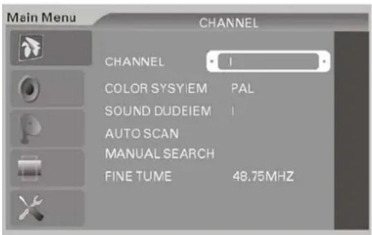 DENVER DFT-2010DVBT - SOUND MENU (Tonmenü) - 1