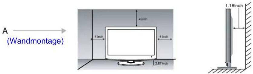 DENVER TFD-2370DVBT - Wandmontage - 1