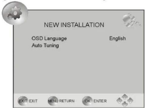 DENVER TFD-1512DVBT - Neu-Installation DTV - 1