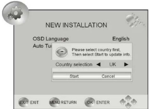 DENVER TFD-1512DVBT - Neu-Installation DTV - 2