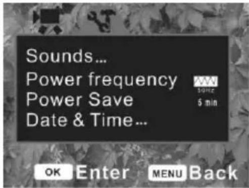 INGO 180 - Setup menu - 1