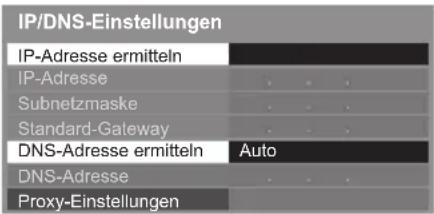 PANASONIC Viera TX-P65STW50 - ■ [IP-Adresse ermitteln] / [DNS-Adresse ermitteln] - 1