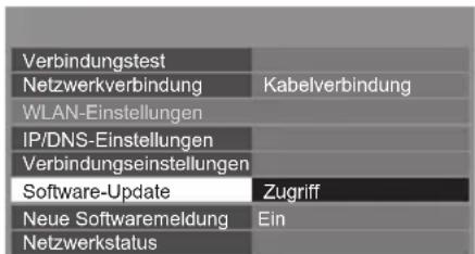 PANASONIC Viera TX-P65STW50 - Wählen Sie [Software-Update] - 1