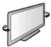 PANASONIC Viera TX-P55ST50J - Einstellen des Bildschirms auf den gewünschten Winkel - 1