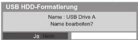 PANASONIC Viera TX-P55ST50J - Bearbeiten des USB-Festplattennamens - 1