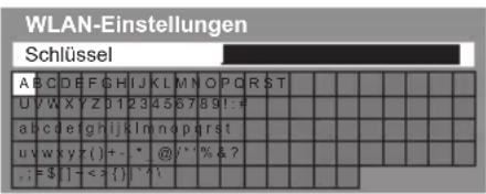 PANASONIC Viera TX-P55ST50J - Geben Sie den Verschlüsselungscode des Zugangspunkts ein - 1