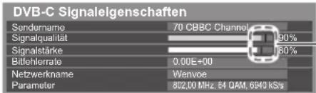 PANASONIC Viera TX-P55ST50J - DVB-Signal überprüfen [Signaleigenschaften] - 2