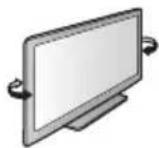 PANASONIC Viera TX-P50STW50 - Einstellen des Bildschirms auf den gewünschten Winkel(TX-P42STW50, TX-P50STW50) - 1
