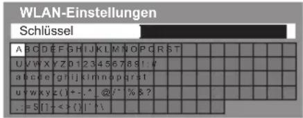 PANASONIC Viera TX-P50STW50 - Geben Sie den Verschlüsselungscode des Zugangspunkts ein - 1
