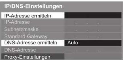 PANASONIC Viera TX-P50STW50 - ■ [IP-Adresse ermitteln] / [DNS-Adresse ermitteln] - 1