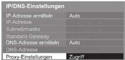 PANASONIC Viera TX-P50STW50 - Wählen Sie [Proxy-Einstellungen] aus und nehmen Sie die Einstellungen vor - 1