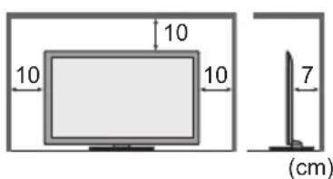 PANASONIC Viera TX-P50STW50 - Für einen zur Wärmeabfuhr ausreichenden Freiraum im Umfeld des Gerätes sorgen - 1
