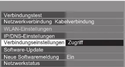 PANASONIC Viera TX-P42STW50 - Wählen Sie [Verbindungseinstellungen] - 1