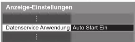 PANASONIC Viera TX-P42STW50 - Wählen Sie [Datenservice Anwendung], und stellen Sie [Auto Start Ein] ein - 1
