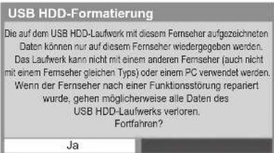 PANASONIC Viera TX-P42ST50J - Vorsichtsmaßnahmen und Hinweise für die Verwendung von USB-Festplatten - 1