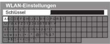PANASONIC Viera TX-P42ST50J - Geben Sie den Verschlüsselungscode des Zugangspunkts ein - 1