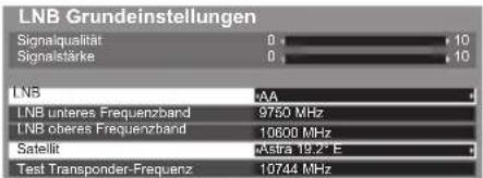 PANASONIC Viera TX-P42ST50J - Stellen Sie [LNB] und [Satellit] ein - 1