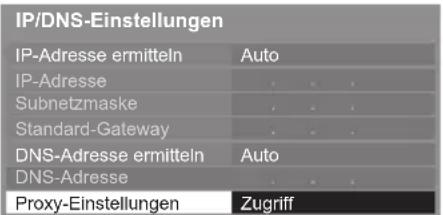 PANASONIC Viera TX-P42ST50J - Wählen Sie [Proxy-Einstellungen] aus und nehmen Sie die Einstellungen vor - 1