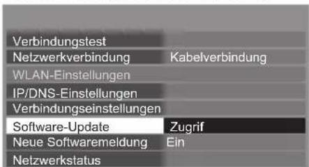 PANASONIC Viera TX-P42ST50J - Wählen Sie [Software-Update] - 1