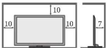PANASONIC Viera TX-P42ST50J - Für einen zur Wärmeabfuhr ausreichenden Freiraum im Umfeld des Gerätes sorgen - 1