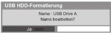 PANASONIC Viera TX-P42ST50J - Bearbeiten des USB-Festplattennamens - 1