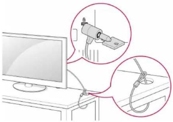 LG 37LP631H - Using the Kensington security system - 1