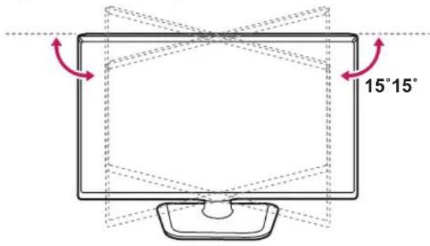 LG 37LP631H - Adjusting the angle of the TV to suit view - 1