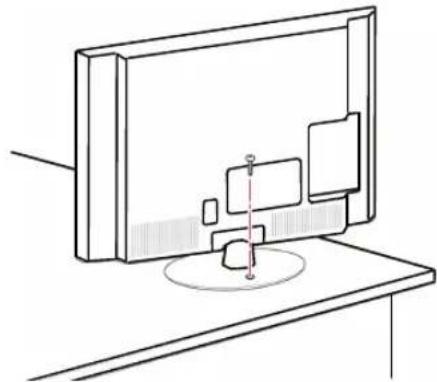 LG 37LP360H - Befestigen des T V-Gerätesiaem Tisch - 1