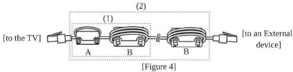 LG 37LK430A - How to use the ferrite core(Only Plasma TV) - 7
