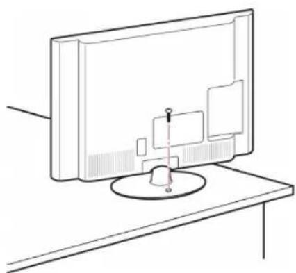LG 32LV369C - Securing the TV to a table - 1