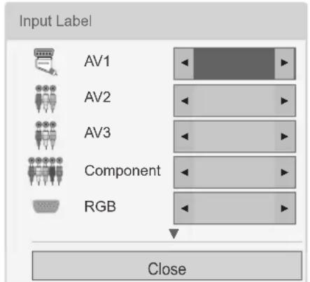LG 32LV369C - Adding an Input label - 1