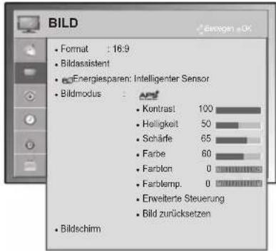 LG 32LV350U - Einstellungen im Menü BILD - 1