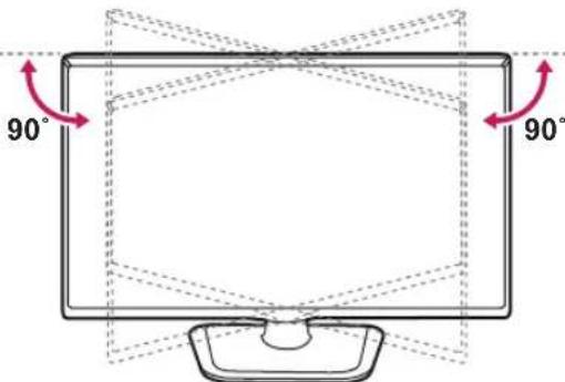 LG 32LP631H - Adjusting the angle of the TV to suit view - 2