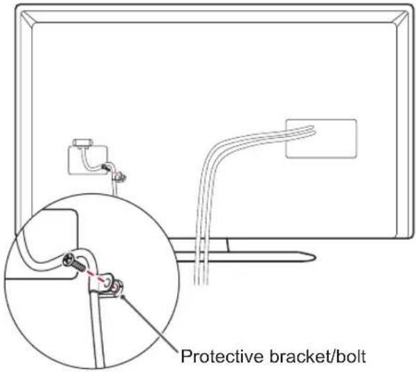 LG 32LP631H - Tidying cables - 1