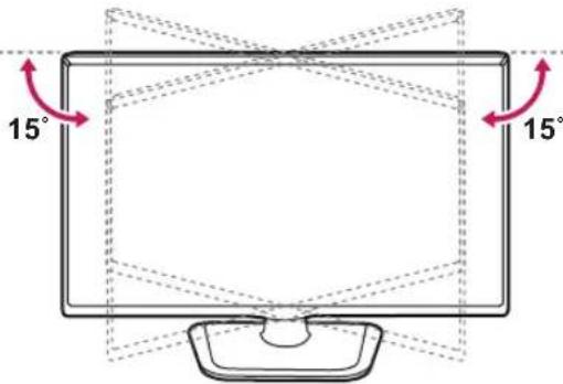 LG 32LP631H - Adjusting the angle of the TV to suit view - 1