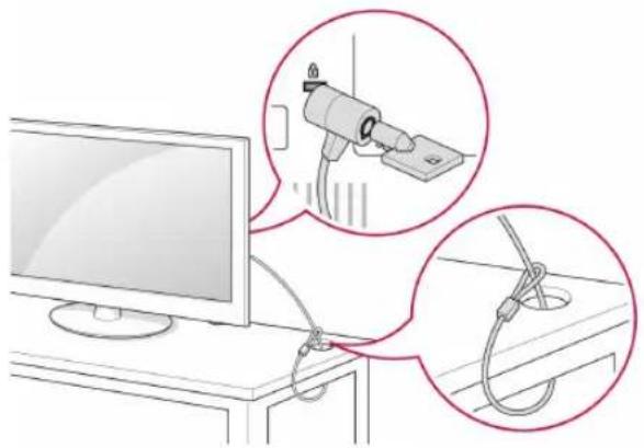 LG 32LP631H - Using the Kensington security system - 1