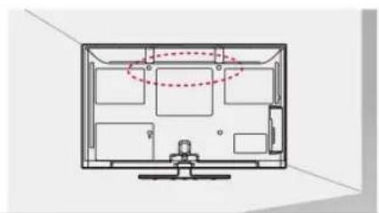 LG 32LK430A - Securing the TV to a wall - 1